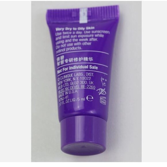 Clinique Made in USA Smart Wrinkle Repair Serum 0.17 OZ 5 ml New - Picture 7 of 9